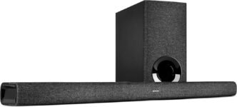Denon DHT-S416 Barra de sonido para TV 2.1 con subwoofer inalámbrico, Google Chromecast integrado, WiFi, Bluetooth, Dolby Digital, HDMI ARC, entrada óptica