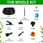 Sistema de riego de jardín,Kit de riego por goteo de 10M,Sistema de riego automático de jardín,Sistema de riego por goteo,Manguera de riego automática de 360°,para plantas en macetas