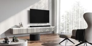 Loewe Klang Bar5 MR&Sub5 Barra de sonido gris basalto con subwoofer, WLAN, Bluetooth, sistema de sonido, sonido 3D, Dolby Atmos