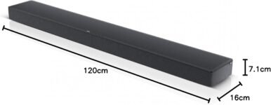 Loewe Klang Bar5 MR&Sub5 Barra de sonido gris basalto con subwoofer, WLAN, Bluetooth, sistema de sonido, sonido 3D, Dolby Atmos