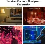 Tapo L530E (4 Packs) – Bombilla LED Inteligente Wi-Fi, Multicolor, Regulable, Casquillo E27, 8,7W, 806 Lúmenes, Compatible con Alexa y Google Home