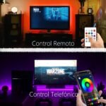 Tira de Luces LED para TV, Kit de Retroiluminación USB con Control Remoto, Sincronización de Aplicaciones con Música, Iluminación LED RGB 5050 para HDTV (2M para TV de 32-42 Pulgadas)