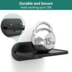 HomeMount Soporte de pared para Google Nest Hub MAX/Echo Show 8 y varios dispositivos, soporte de altavoz que ahorra espacio con gestión de cables, instalación segura con tornillos