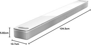 Bose Smart Ultra Dolby Atmos Barra de Sonido, Control por Voz Alexa, Bluetooth Inalámbrico con IA, Sistema de Sonido Envolvente para TV, Blanco