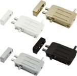 ARREGUI CI10B-E Cerradura de Puerta de Seguridad Invisible con 4 Mandos a Distancia, Antirrobo, Antigolpes, Cerradura Electrónica, Cerradura Inalámbrica, Cerrojo Interior, Blanco