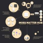 MOES Matter Smart Gateway, Zigbee Hub para dispositivos Tuya ZigBee, Compatible con Apple Homekit y Smart Thing, Alexa, Google Home