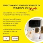 DIGIQUEST Mando a distancia universal fácil para todos los televisores: teclas grandes para mayor visibilidad, para instalaciones de hotel, hospital