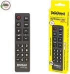 DIGIQUEST Mando a distancia universal fácil para todos los televisores: teclas grandes para mayor visibilidad, para instalaciones de hotel, hospital
