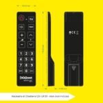 DIGIQUEST Mando a distancia universal fácil para todos los televisores: teclas grandes para mayor visibilidad, para instalaciones de hotel, hospital