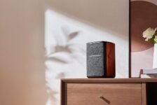 Edifier MS50A – Altavoz Bluetooth Samrt WiFi Multiroom con Función Estéreo Inalámbrica, Funciona con Amazon Alexa, Apple AirPlay 2, Spotify, etc., Marrón