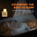 GRIFEMA GD103-1 Luz Nocturna Infantil, 5 Niveles de Brillo Regulables, Luz Nocturna con Sensor de Movimiento para Habitación Infantil, Baño, Pasillo, Cocina, Escaleras, 2700K Blanco Cálido