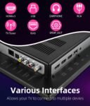 Pequeño Smart TV HD 1080P 15,6 pulgadas, Smart TV con sintonizador T2/HDMI/USB/AV para cocina, autocaravana/caravana