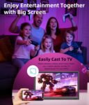 Pequeño Smart TV HD 1080P 15,6 pulgadas, Smart TV con sintonizador T2/HDMI/USB/AV para cocina, autocaravana/caravana