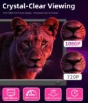 Pequeño Smart TV HD 1080P 15,6 pulgadas, Smart TV con sintonizador T2/HDMI/USB/AV para cocina, autocaravana/caravana