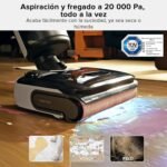 roborock F25 Bx Aspirador Mopa Inalámbrico, 20.000Pa Húmedo y Seco, Autolimpieza a Alta Temperatura 90°C, Secado Rápido en 5 Min, Limpieza de Bordes, Diseño Plano 180°, Sensor Inteligente