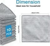 (10 piezas) Estropajo de Aluminio – Paños de Limpieza para Suciedad Difícil, Paños de Limpieza Reutilizables (Doble Capa), Estropajos de Cocina, Paños de Alambre Multiusos.