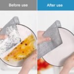(10 piezas) Estropajo de Aluminio – Paños de Limpieza para Suciedad Difícil, Paños de Limpieza Reutilizables (Doble Capa), Estropajos de Cocina, Paños de Alambre Multiusos.