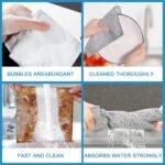 (10 piezas) Estropajo de Aluminio – Paños de Limpieza para Suciedad Difícil, Paños de Limpieza Reutilizables (Doble Capa), Estropajos de Cocina, Paños de Alambre Multiusos.
