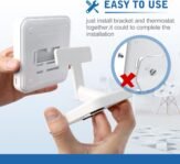LANMU Soporte para termostato Tado, accesorios de soporte y sensor de temperatura inalámbrico tado° (instalación integrada, no requiere herramientas)