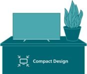 Philips 24PHS6000 HD LED Smart TV – Pantalla de 24″ con Pixel Plus, plataforma Titan OS y sonido Dolby Digital – Funciona con Alexa y Google Voice Assistant