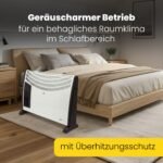 Calentador convector Clatronic | Calefactor móvil para casetas de jardín, garajes, etc. | Calefacción de baños | con ventilador | hasta 40 m² | ahorro de energía | KH 3433 N