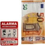 PACK 2 Tallas – NO PARECE REAL, LO ES. Súper Adhesivo y Aluminio – Somos una empresa de venta de alarmas Alarma de piso especial cartel alarma disuasoria roja – 14 x 9 cm y 8 x 6 cm