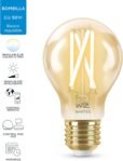 WiZ – Bombilla Inteligente Wi-Fi LED Filamento, 6,7w (Eq. 50w) E27 A60, Luz Blanco Cálido a Frío Regulable, con Tecnología SpaceSense y Compatible con Alexa y Google Home