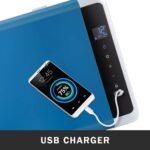 VEVOR Refrigerador de Coche Eléctrico Portátil 12/24V, Nevera de Coche Eléctrico con Batería de Coche de Modo Dual de 3 Niveles con Panel de Control LCD Camping, Negro (22L)