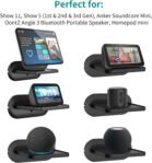 PlusAcc Soporte de pared para Google Nest Hub 2 y Show 5 y Show 11, soporte para otros altavoces pequeños, solución para ahorrar espacio (negro)