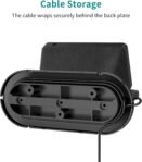 PlusAcc Soporte de pared para Google Nest Hub 2 y Show 5 y Show 11, soporte para otros altavoces pequeños, solución para ahorrar espacio (negro)