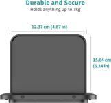 PlusAcc Soporte de pared para Google Nest Hub 2 y Show 5 y Show 11, soporte para otros altavoces pequeños, solución para ahorrar espacio (negro)