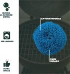 MULTY Juego de 3 estropajos de colores que no rayan – para platos, ollas, parrillas, baño, ducha, azulejos, pisos – Reutilizables y lavables hasta 100 veces – 100% poliéster y reciclable