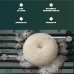 MULTY Juego de 3 estropajos de colores que no rayan – para platos, ollas, parrillas, baño, ducha, azulejos, pisos – Reutilizables y lavables hasta 100 veces – 100% poliéster y reciclable