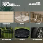 MULTY Juego de 3 estropajos de colores que no rayan – para platos, ollas, parrillas, baño, ducha, azulejos, pisos – Reutilizables y lavables hasta 100 veces – 100% poliéster y reciclable