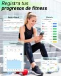 Báscula de Grasa Corporal Bluetooth, Báscula de Baño Digital INSMART con App Inteligente, 13 Monitores de Composición Corporal, para Android e iOS, 180 kg Negro