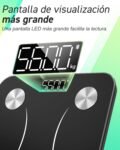 Báscula de Grasa Corporal Bluetooth, Báscula de Baño Digital INSMART con App Inteligente, 13 Monitores de Composición Corporal, para Android e iOS, 180 kg Negro