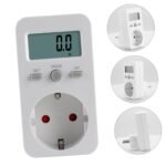 LIFKOME Medidor de energía eléctrica con pantalla LCD Monitor de consumo de energía para medidor de energía de enchufe y análisis seguro de consumo y electricidad