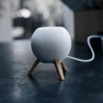 Trípode Balolo | Soporte para Apple HomePod Mini, roble blanco, SF-TP-W