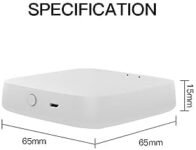 MOES Tuya ZigBee y BLE Multimode Smart Home Gateway WiFi Mesh Hub, funciona con productos Tuya ZigBee o BLE Smart Home, control de voz a través de Alexa Google Home