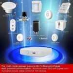 MOES Tuya ZigBee y BLE Multimode Smart Home Gateway WiFi Mesh Hub, funciona con productos Tuya ZigBee o BLE Smart Home, control de voz a través de Alexa Google Home