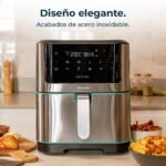 Cecotec Freidora de aire Cecofry Supreme 8000, 8 L, 1800 W, 10 menús, Tecnología Perfeft Cook, 30ºC – 200ºC, Control táctil.