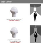 Greluma 3 Piezas Interruptor de Sensor Infrarrojo PIR 110V/220V Mini Detector de Movimiento por Infrarrojos para Instalación en Interiores