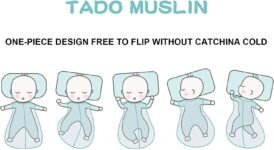 Saco de dormir de muselina de algodón orgánico Tado