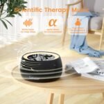 Sehstar Máquina de ruido blanco Terapia de sonido para el sueño del bebé y adultos 22 ruido blanco/5 yoga/5 α-Wave 7 colores/3 brillo (negro, mediano)