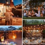 Dotrvmp Guirnalda de Luces para Exteriores 15M G40 Guirnalda de Luces LED Extensibles para Exteriores IP45 Impermeable con LED E12 Blanco cálido 2700K para jardín Patio Cafe Bod