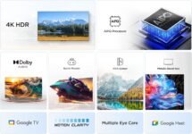 TCL 43V6C Smart TV LED directo de 43″, 4K HDR, con tecnología Google TV (Dolby Audio, claridad de movimiento, compatible con Google Assistant y Alexa)