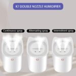 Humidificador Silencioso para Bebés, Humidificadores De Vapor para Habitación USB 3L 24 Horas, 2 Boquillas Y 3 Modos para Dormitorio Oficina