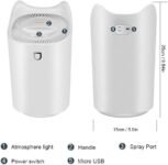 Humidificador Silencioso para Bebés, Humidificadores De Vapor para Habitación USB 3L 24 Horas, 2 Boquillas Y 3 Modos para Dormitorio Oficina