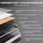 Dripex Espejo de Baño con Luz LED, 60 x 80 cm, Antivaho, Regulable, con Función de Memoria, IP44, IRC 90+, Instalación Horizontal/Vertical