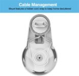 Cozycase Google Nest Mini, Google Home Mini, gestión de cables integrada sin tornillos (blanco + gris)